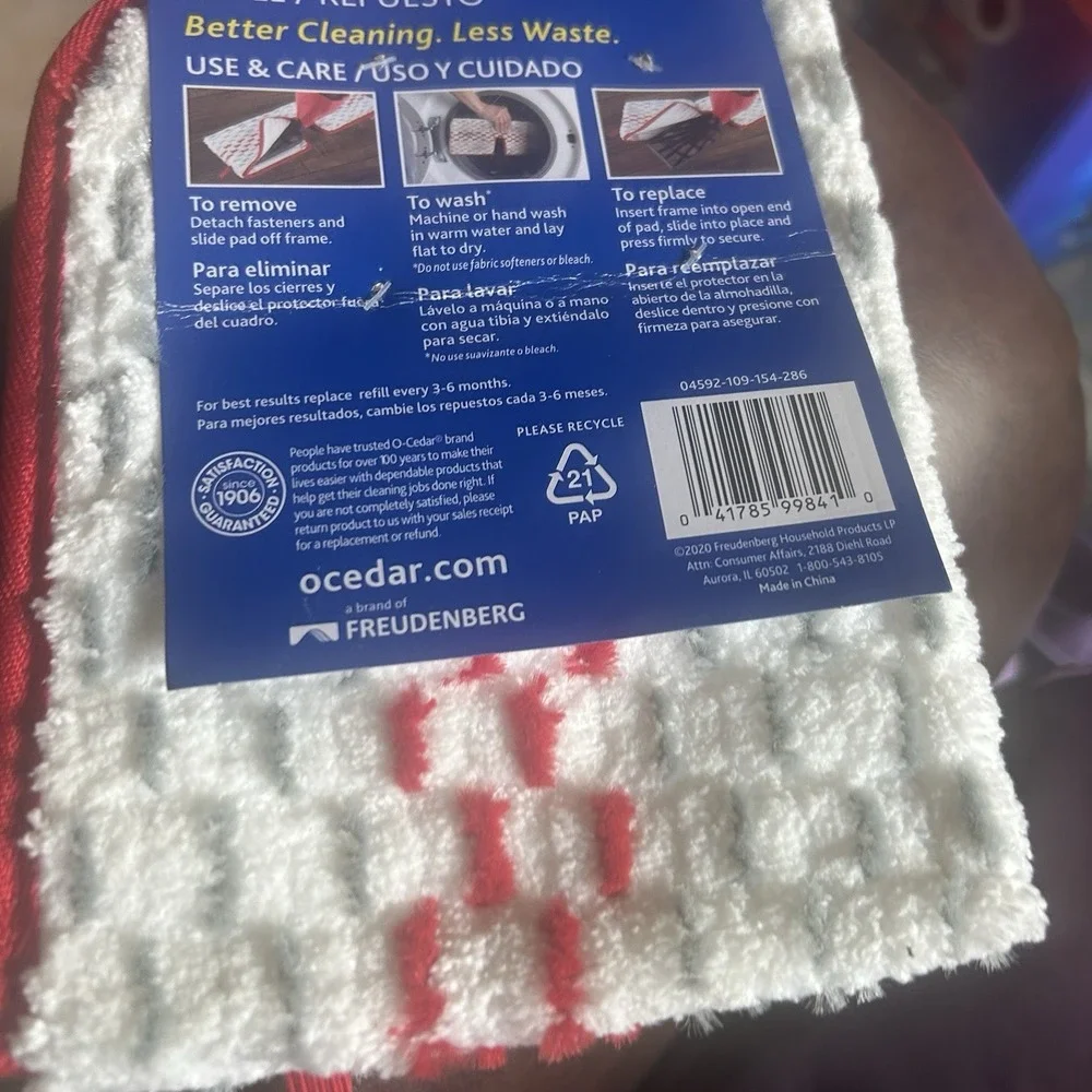 O-Cedar ProMist MAX Microfiber Spray Mop Refill NIP